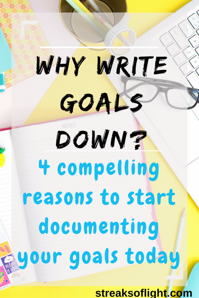 why write goals down