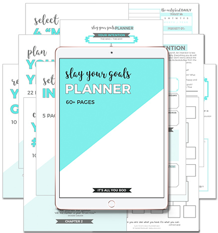 best goal setting planner. The slay your goals planner is the best