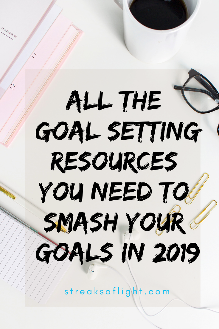 Find the ultimate collection of all the goal setting resources you will need to smash your  goals in 2019. No excuses, just action. #slayyourgoals #personaldevelopment #goals2019 #achieveyourgoals #goalslayer #settinggoals #smashyourgoals #personalgrowth #growthanddevelopment